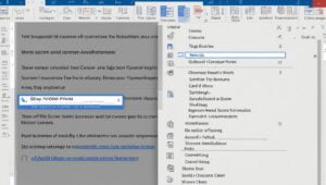 screen layout dan menu di Microsoft Word